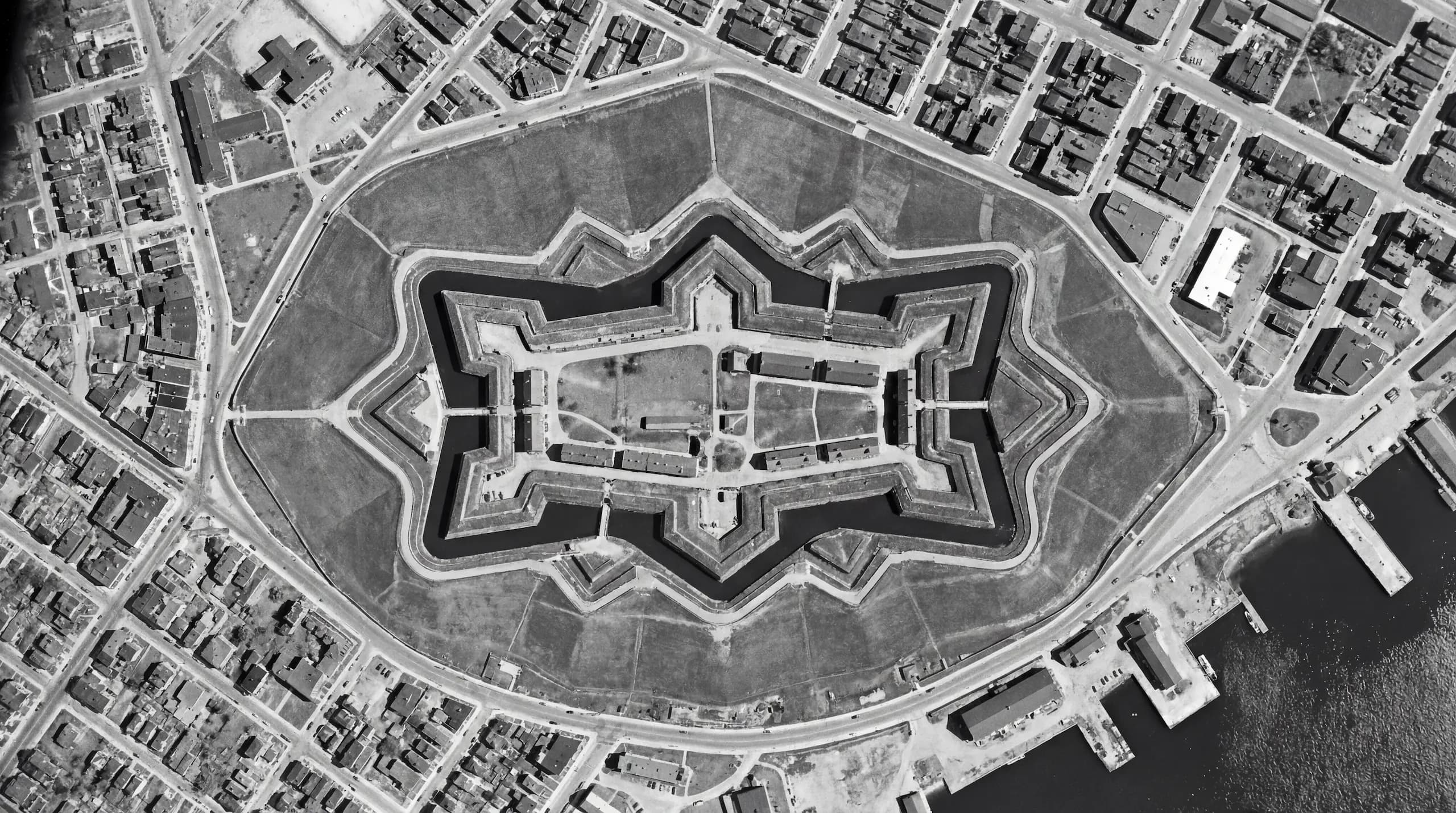 Halifax Citadel Star Fort Aerial View Desktop